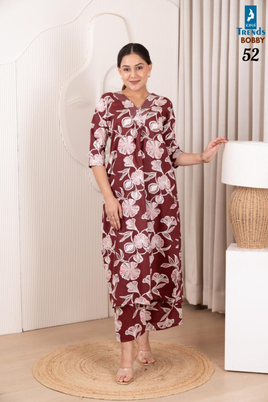 Bobby Kaya Trends Rayon Co Ord Set Wholesaler Gujarat