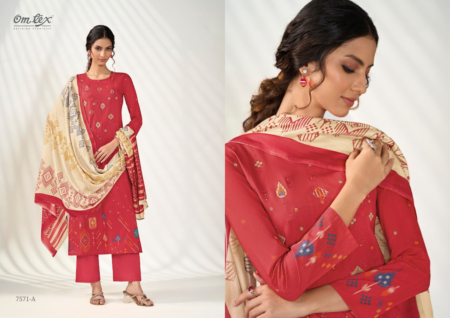 Bold Fashion Omtex Lawn Cotton Pant Style Suits Manufacturer