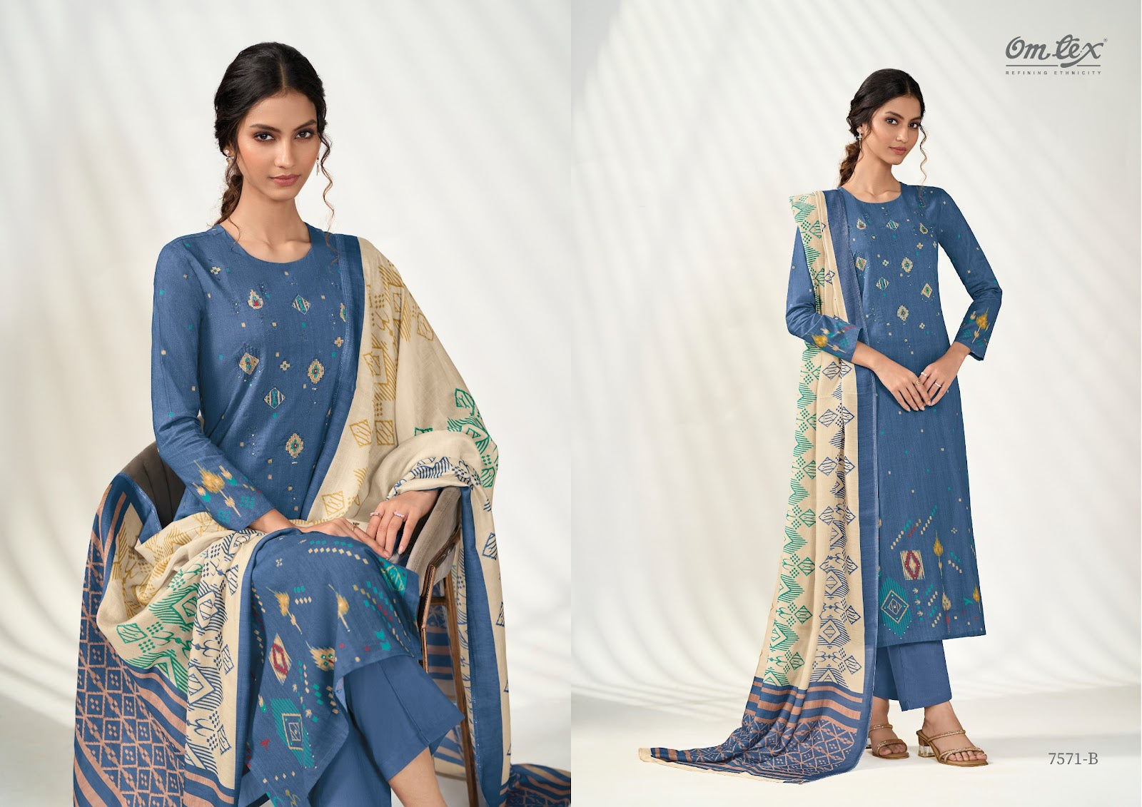 Bold Fashion Omtex Lawn Cotton Pant Style Suits Manufacturer