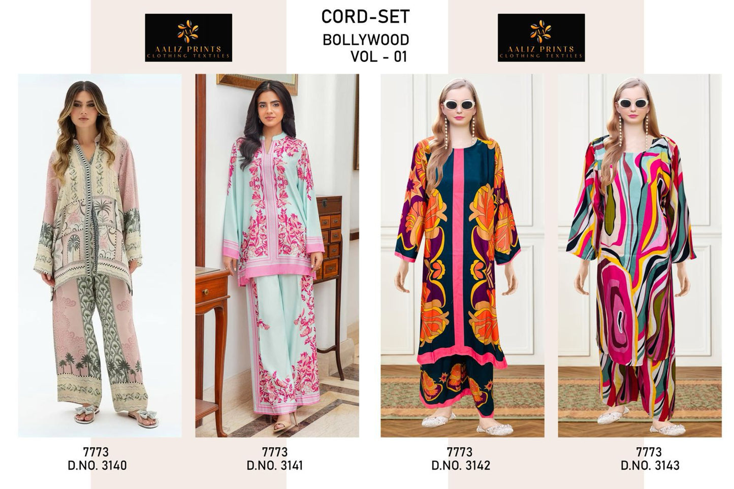 Bollywood Vol 1 Karachi Aaliz Prints Lawn Co Ord Set Wholesaler India