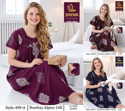 Bombay Alpine Shivani Gpo Night Gowns Wholesaler India