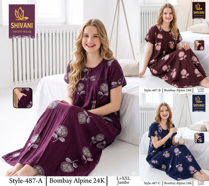 Bombay Alpine Shivani Gpo Night Gowns Wholesaler India