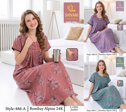 Bombay Alpine Shivani Gpo Night Gowns Wholesaler India
