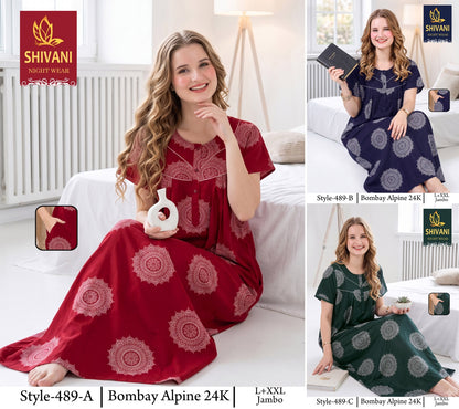 Bombay Alpine Shivani Gpo Night Gowns Wholesaler India