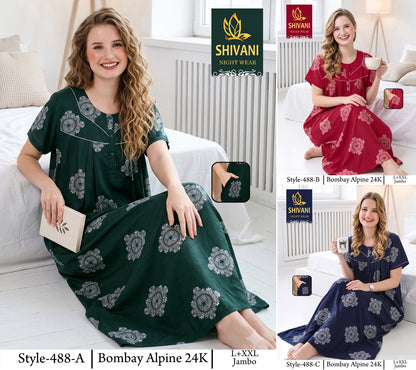 Bombay Alpine Shivani Gpo Night Gowns Wholesaler India