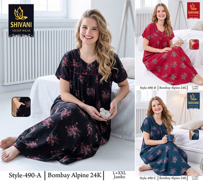 Bombay Alpine Shivani Gpo Night Gowns Wholesaler India