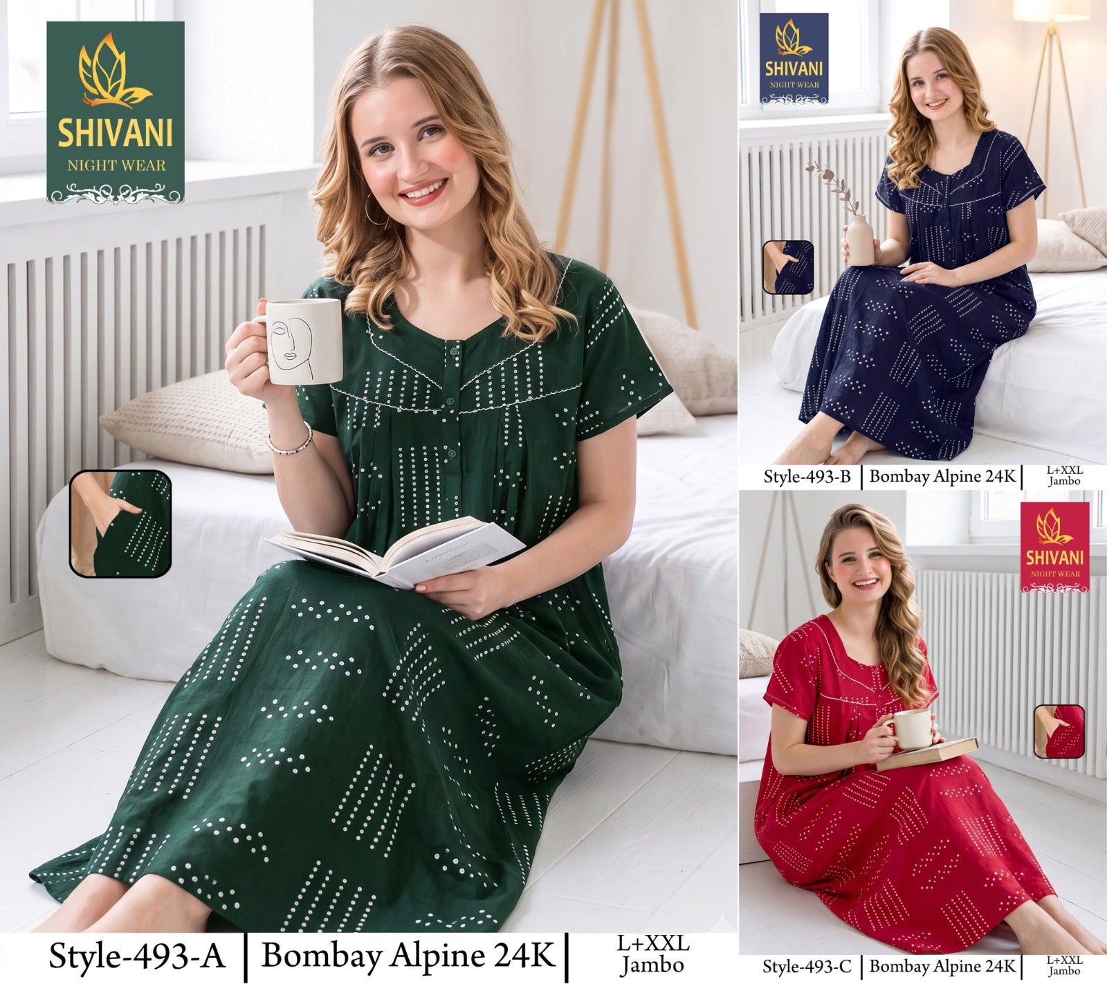 Bombay Alpine Shivani Gpo Night Gowns Wholesaler India