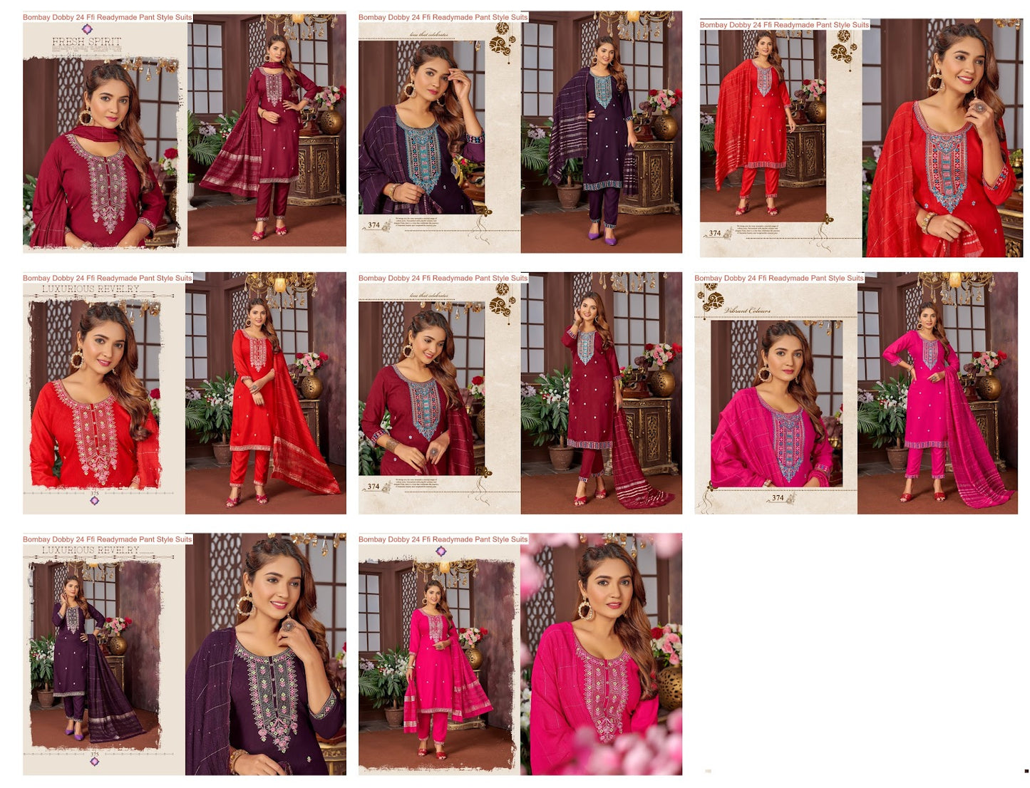 Bombay Dobby 24 Ffi Readymade Pant Style Suits Manufacturer
