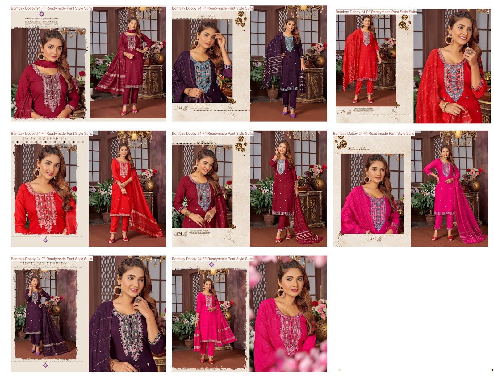 Bombay Dobby 24 Ffi Readymade Pant Style Suits Manufacturer