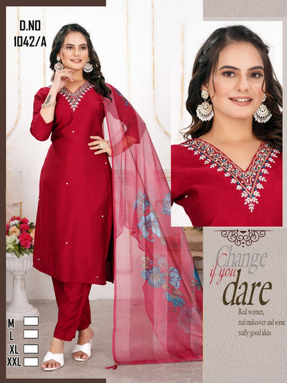 Bombay Silk Ladli Readymade Pant Style Suits Manufacturer Gujarat