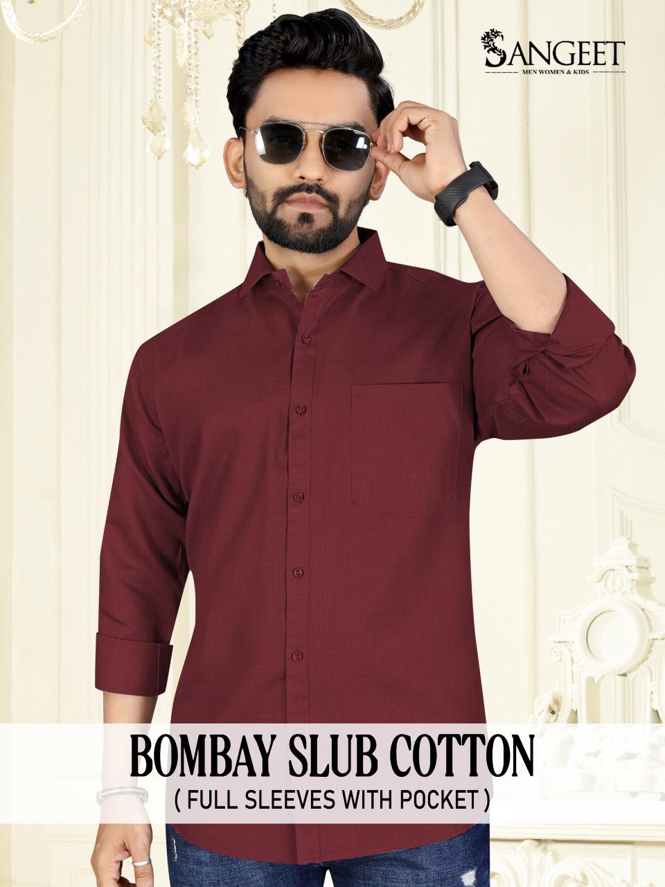 Bombay Slub Cotton Sangeet Mens Shirts Supplier Gujarat