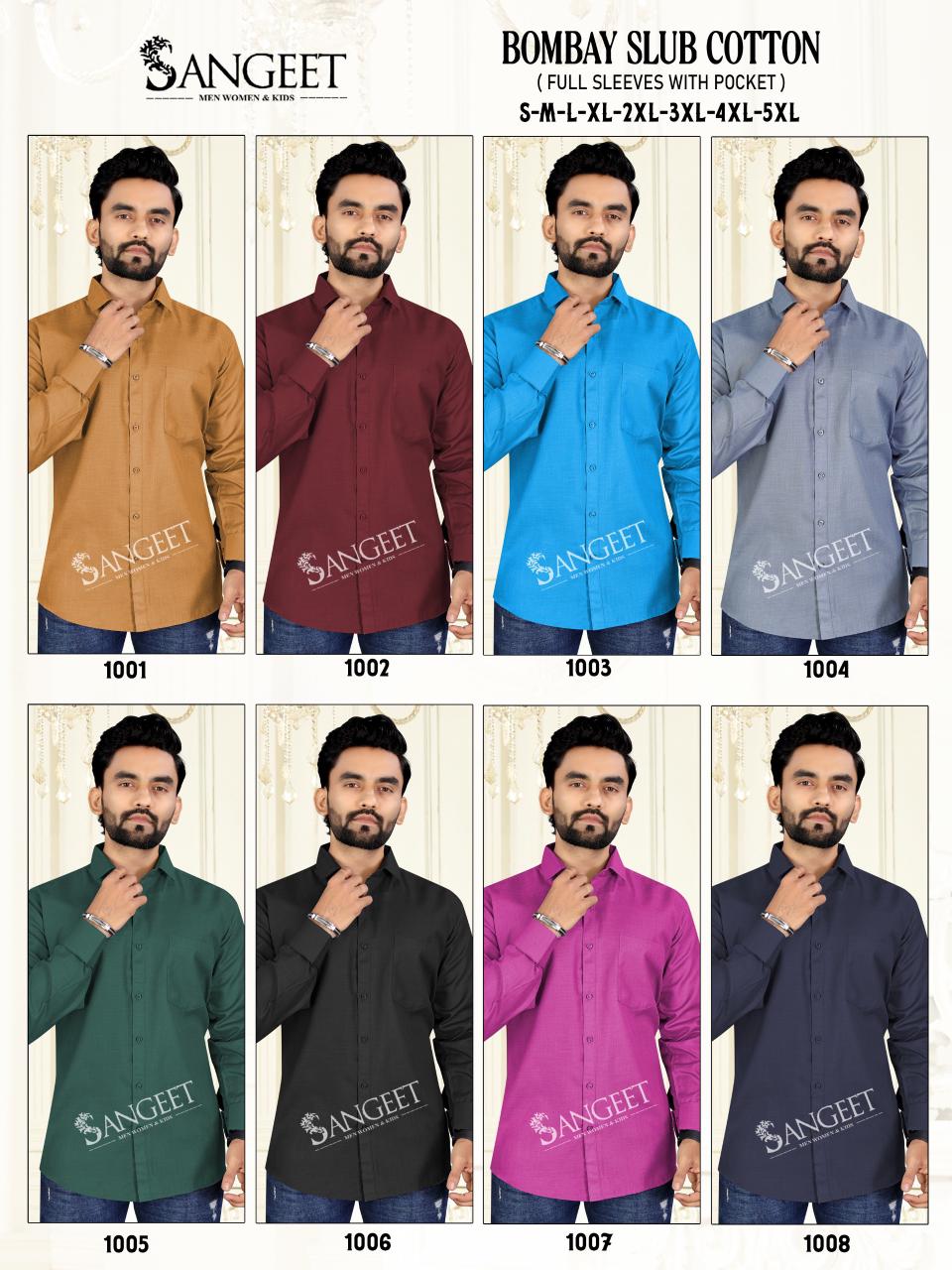 Bombay Slub Cotton Sangeet Mens Shirts Supplier Gujarat