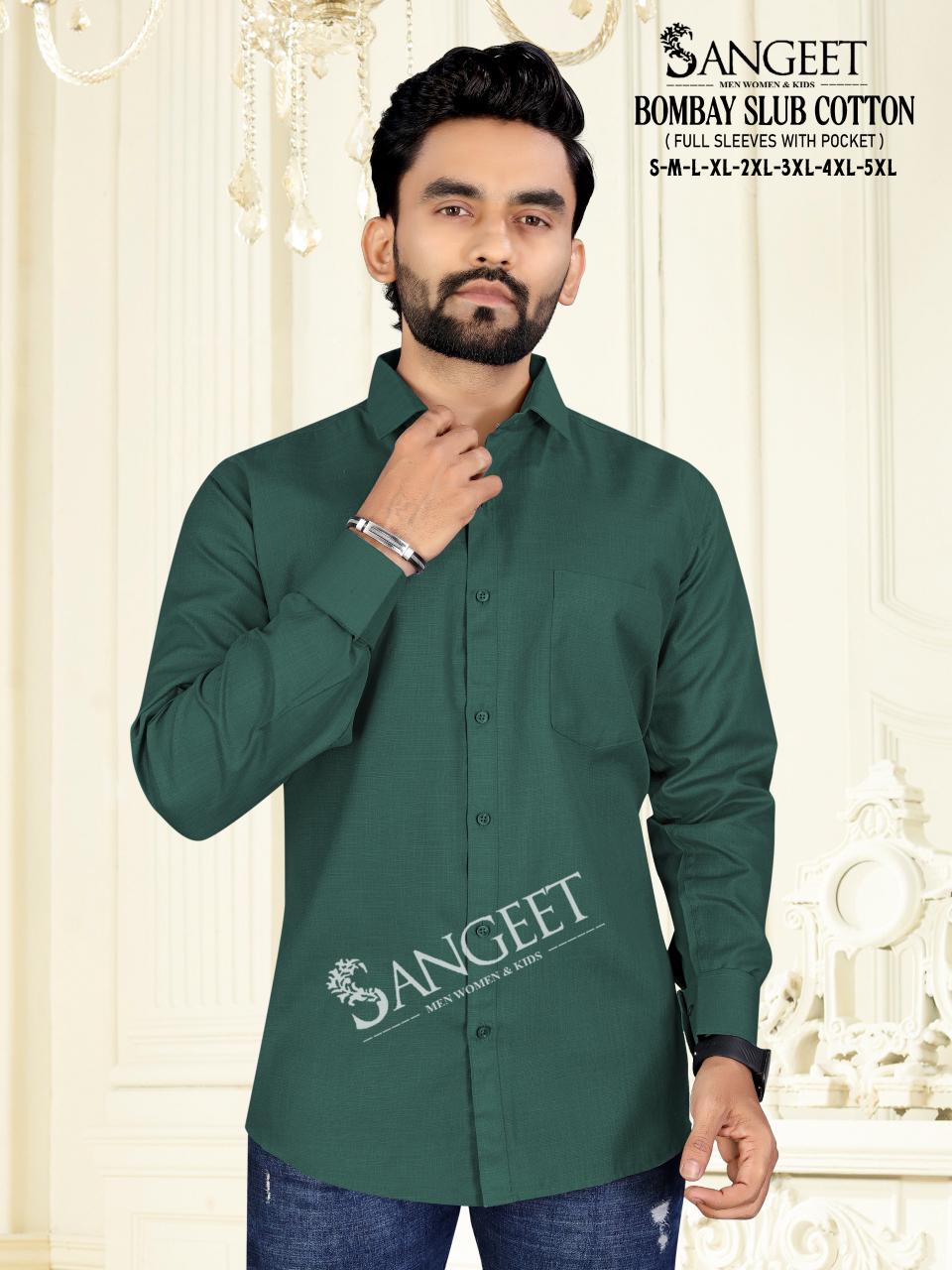 Bombay Slub Cotton Sangeet Mens Shirts Supplier Gujarat