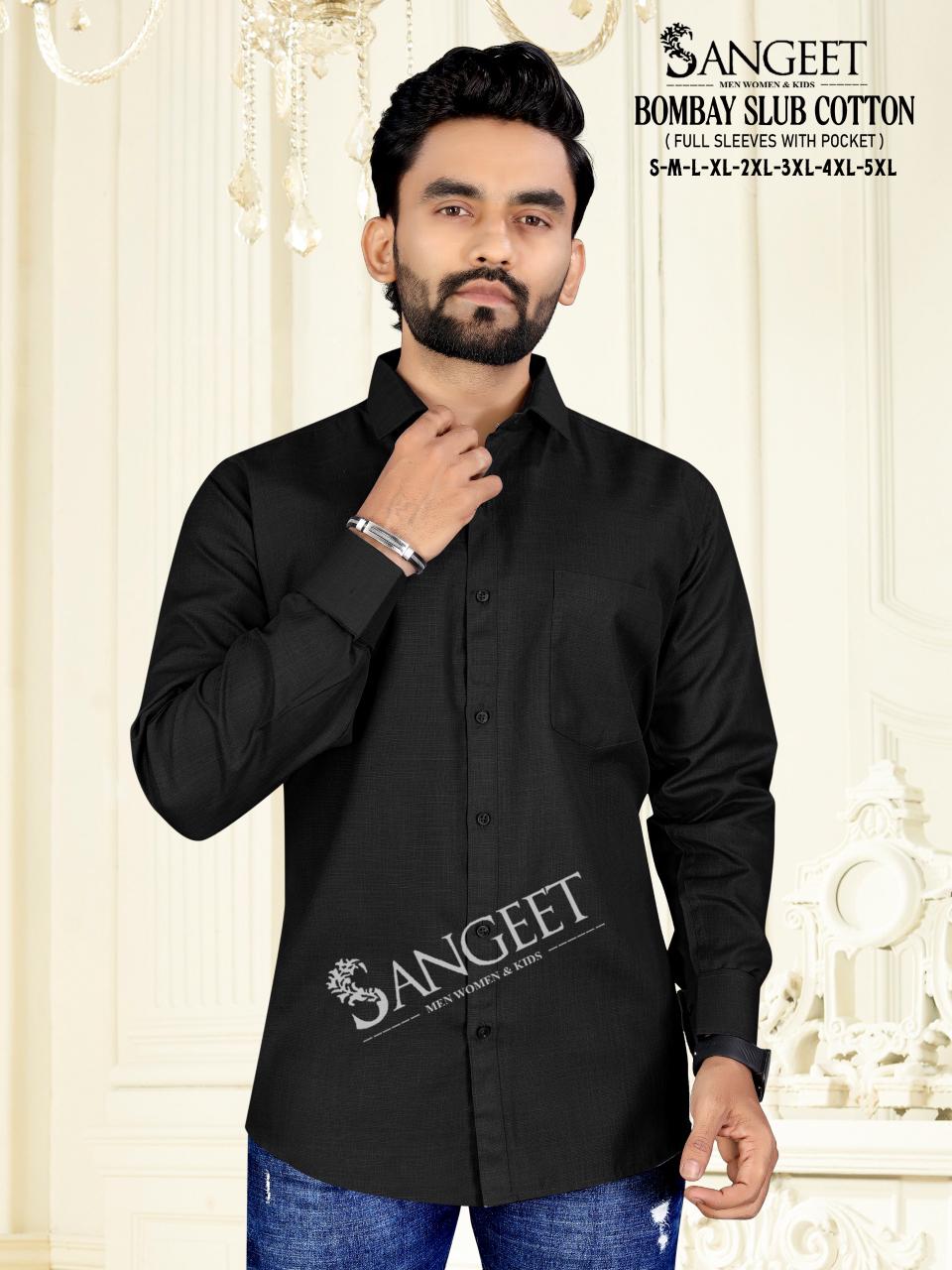 Bombay Slub Cotton Sangeet Mens Shirts Supplier Gujarat