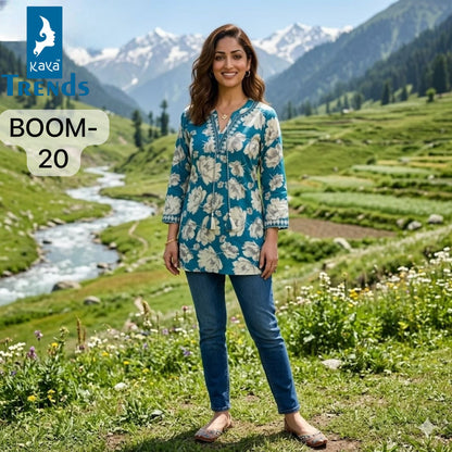 Boom Kaya Trends Rayon Short Kurtis Wholesaler