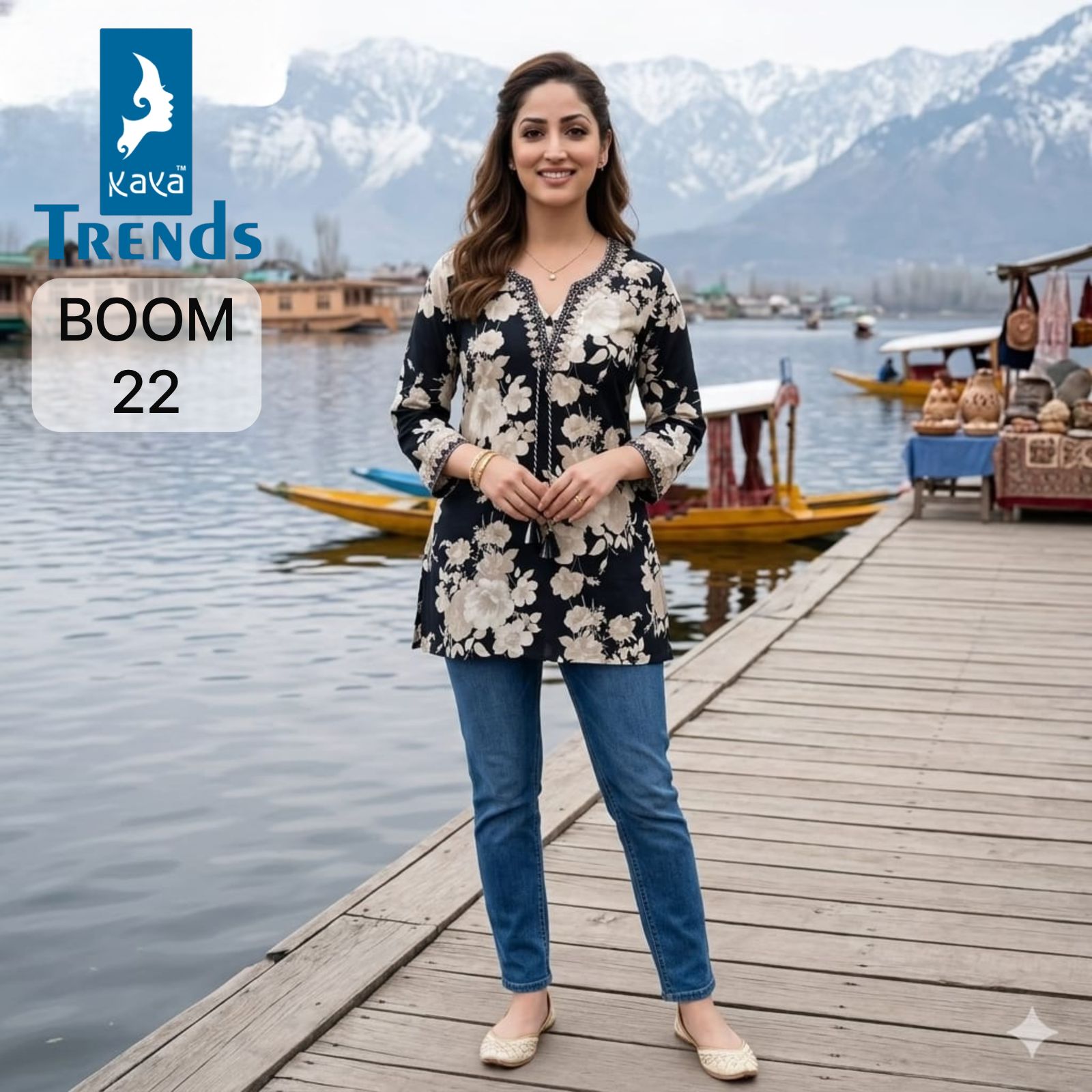 Boom Kaya Trends Rayon Short Kurtis Wholesaler