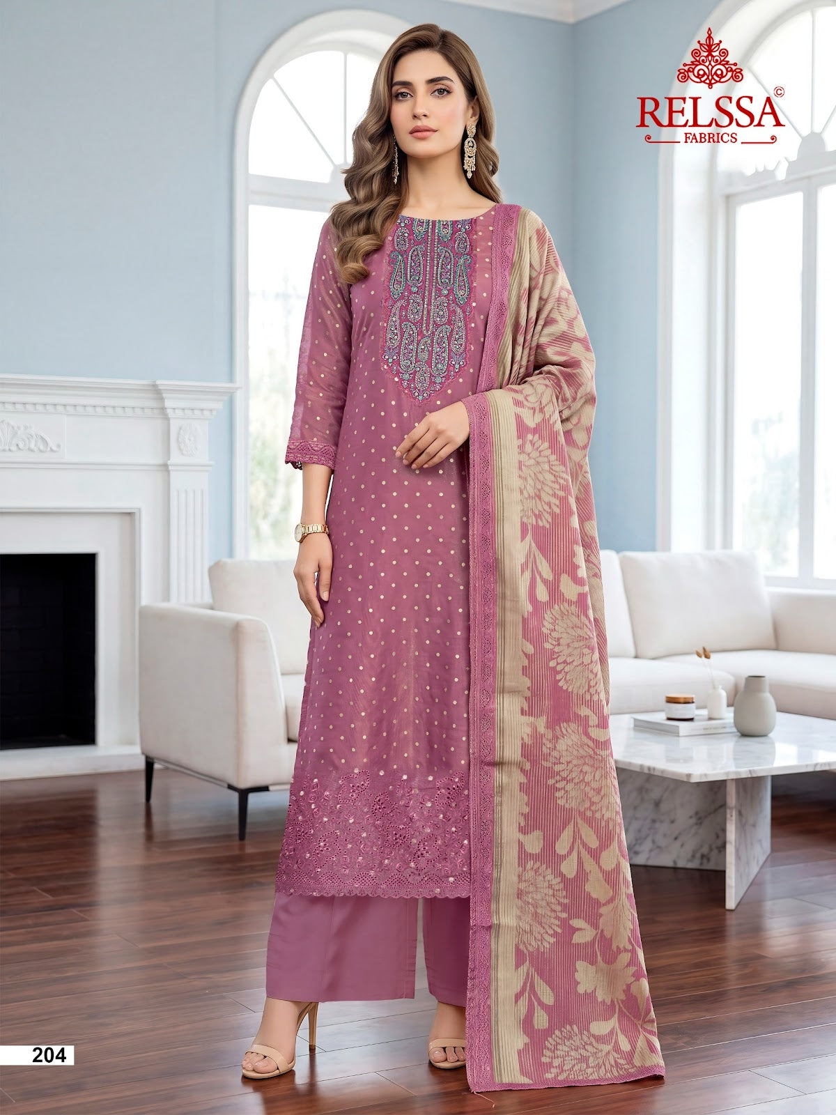 Boond 2 Relssa Fabrics Tissue Plazzo Style Suits Supplier Gujarat