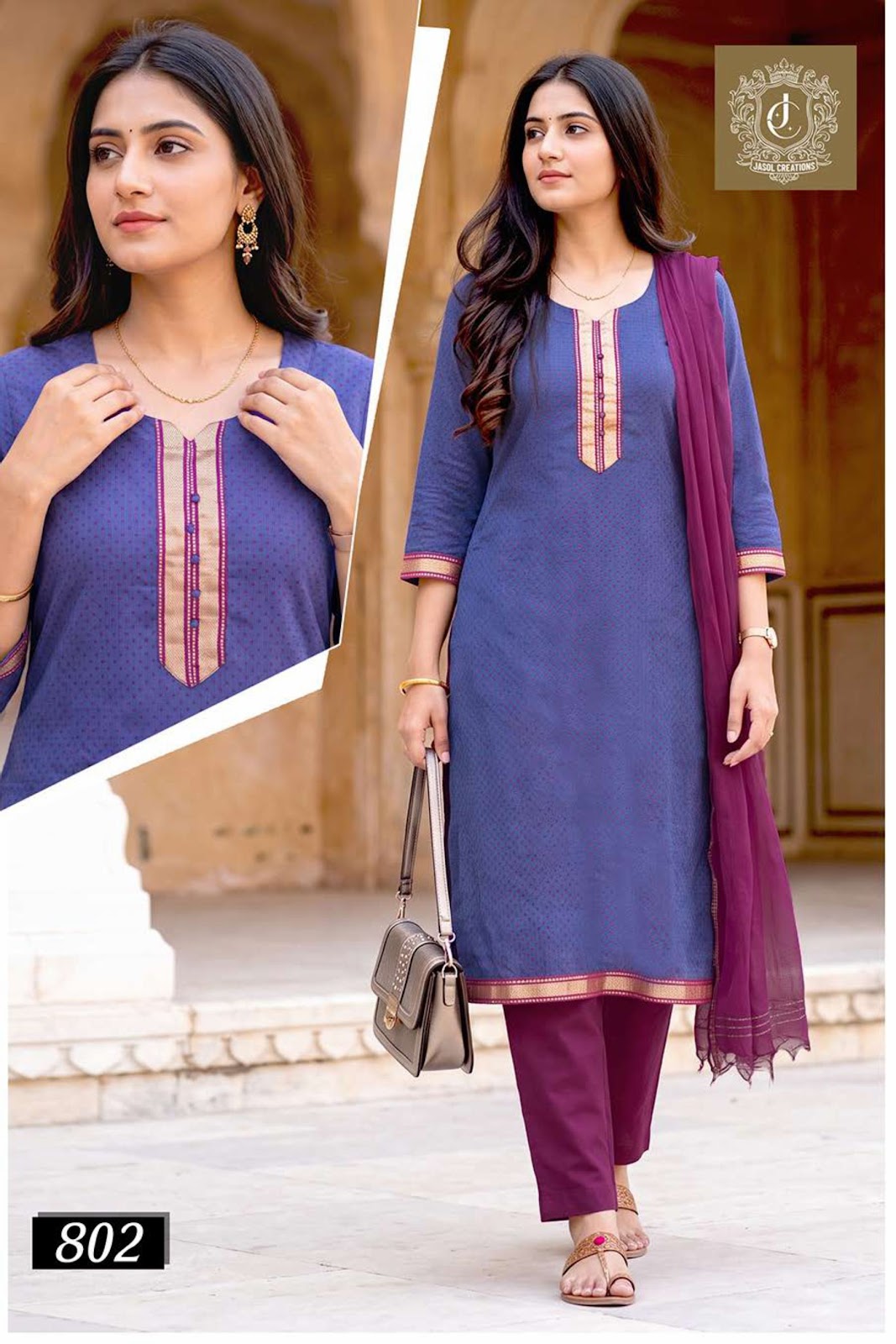 Border Cross Vol 8 Kcf South Cotton Readymade Pant Style Suits Exporter