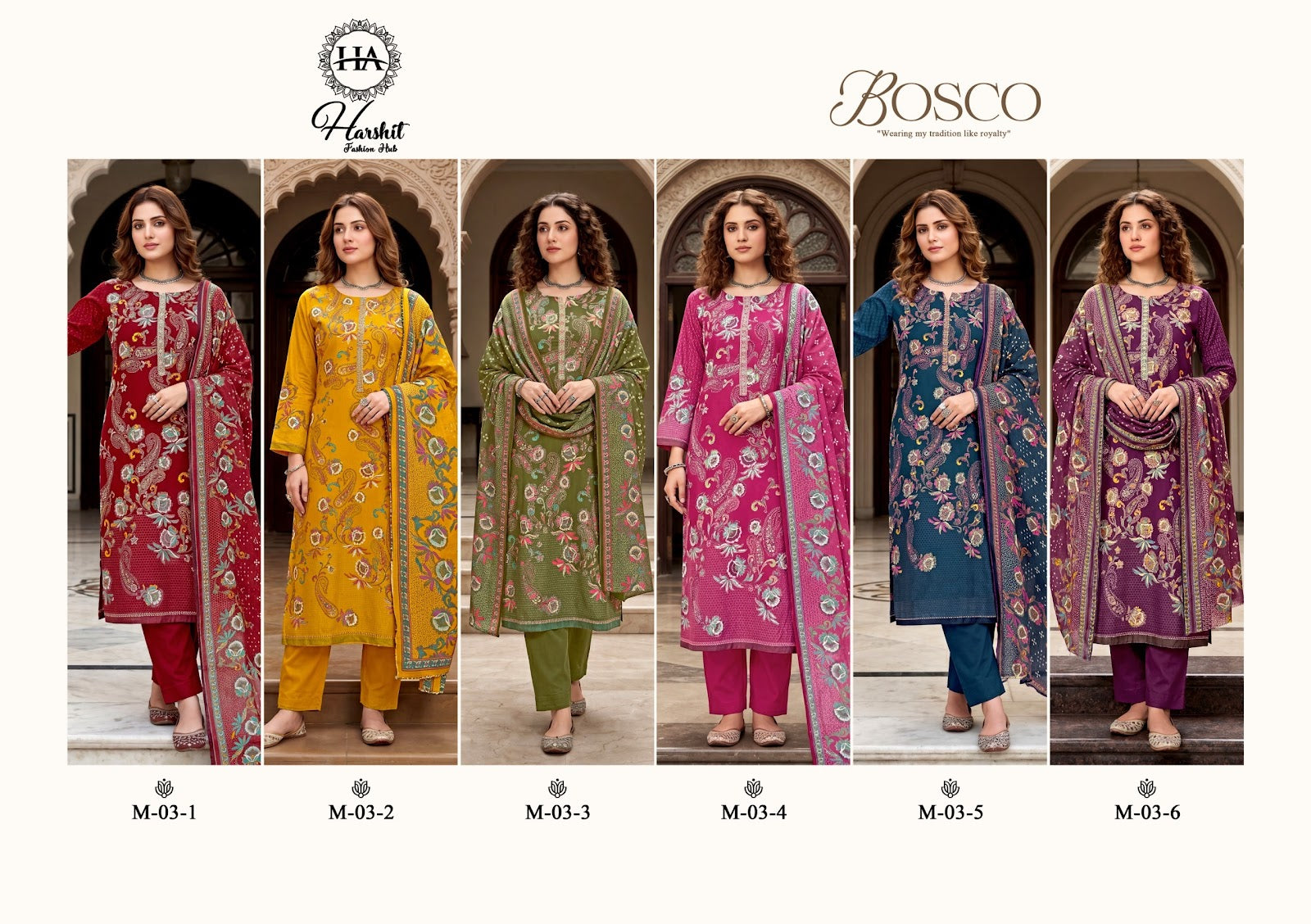 Bosco Harshit Fashion Zam Karachi Salwar Suits Wholesale