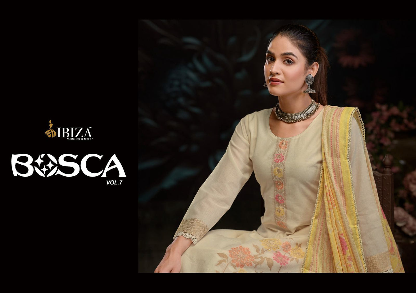 Bosco Vol 7 Ibiza Pure Lawn Pant Style Suits Wholesale Price