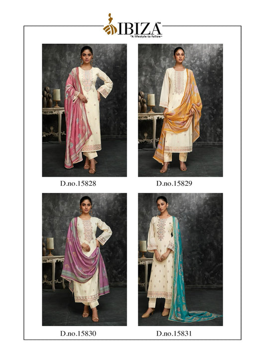 Bosco Vol 9 Ibiza Pure Lawn Pant Style Suits Manufacturer