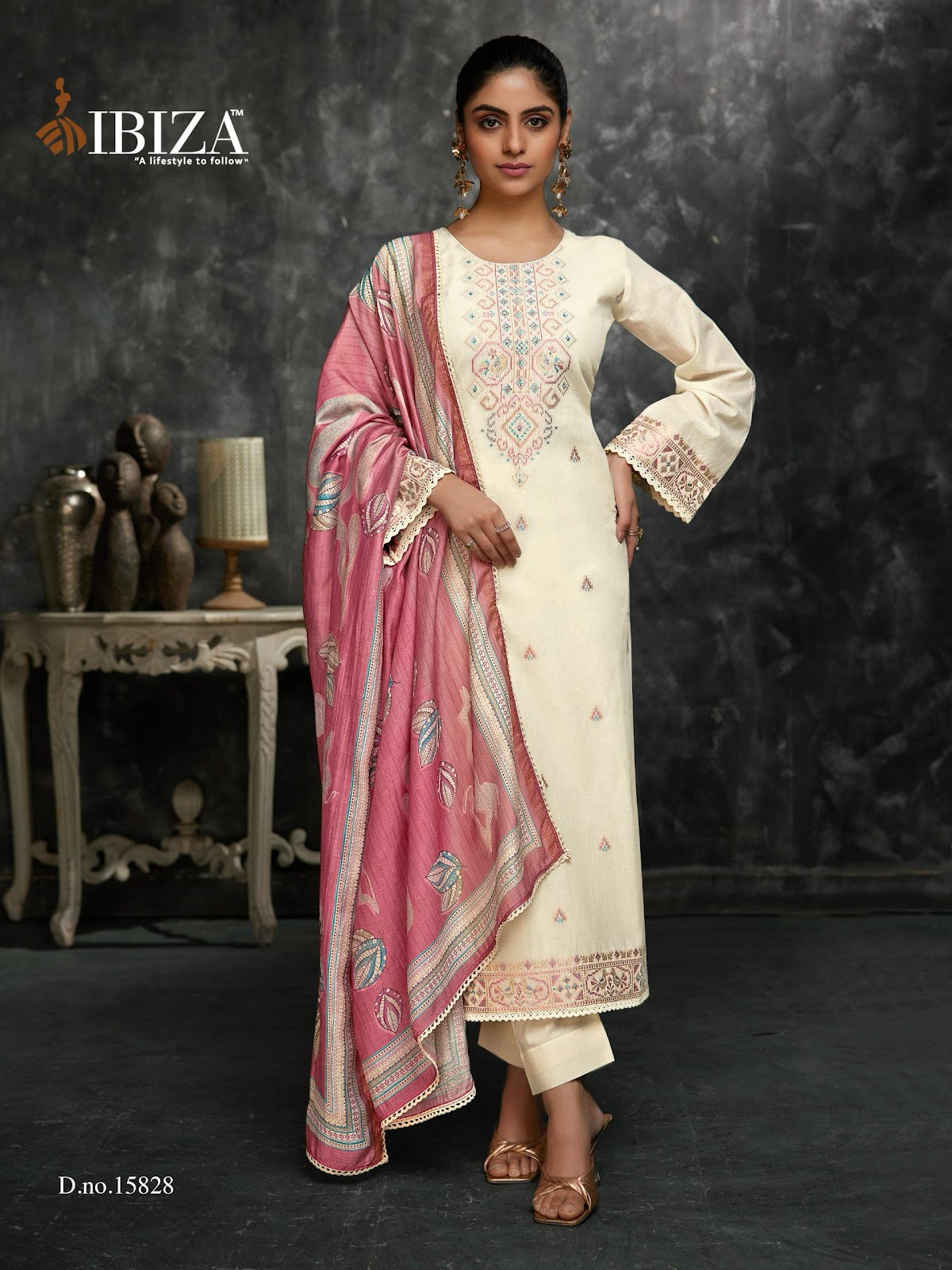 Bosco Vol 9 Ibiza Pure Lawn Pant Style Suits Manufacturer