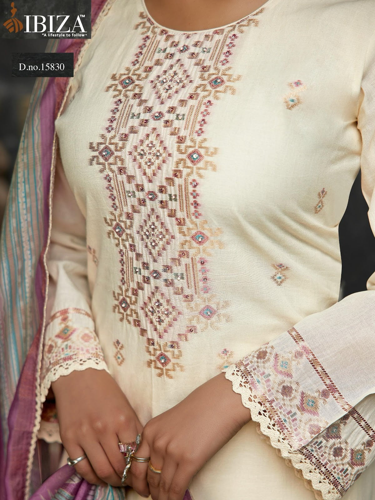 Bosco Vol 9 Ibiza Pure Lawn Pant Style Suits Manufacturer