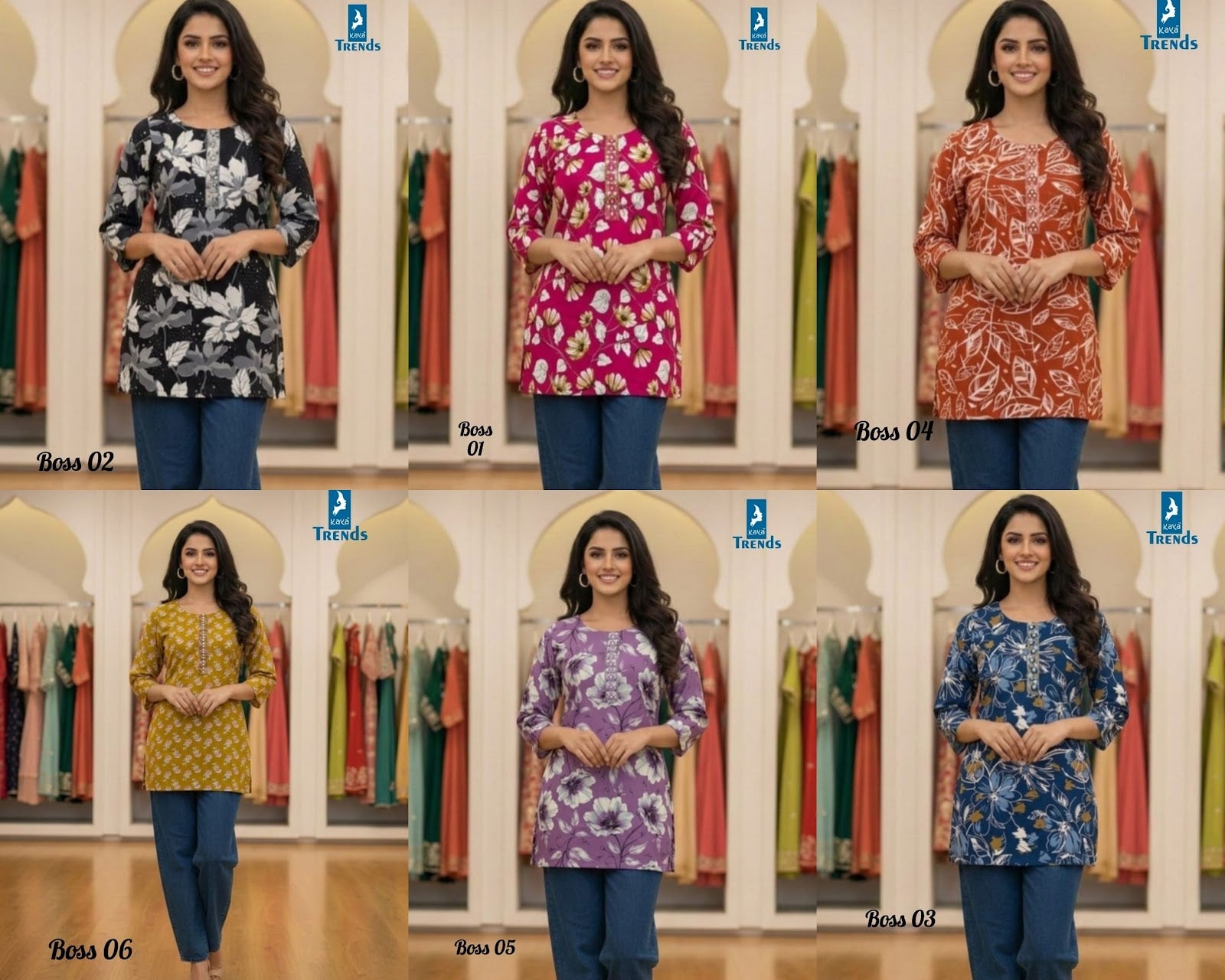 Boss Kaya Trends Fancy Tops Manufacturer Gujarat