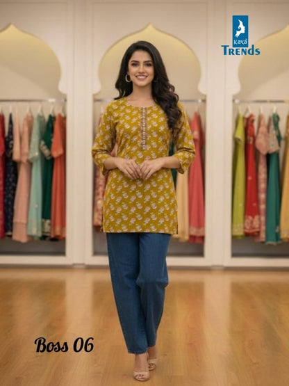 Boss Kaya Trends Fancy Tops Manufacturer Gujarat