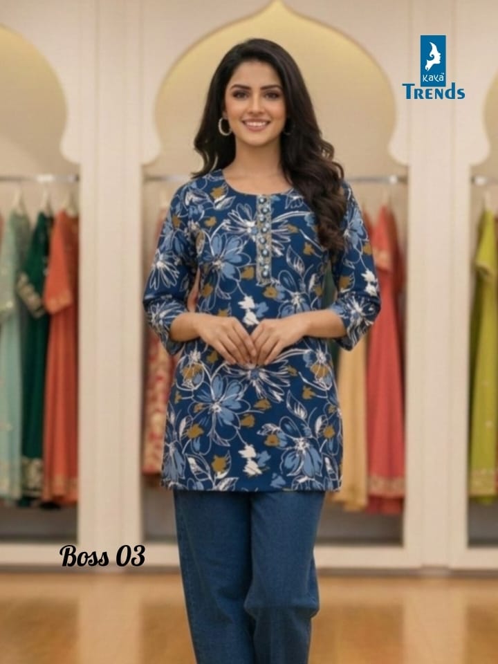 Boss Kaya Trends Fancy Tops Manufacturer Gujarat