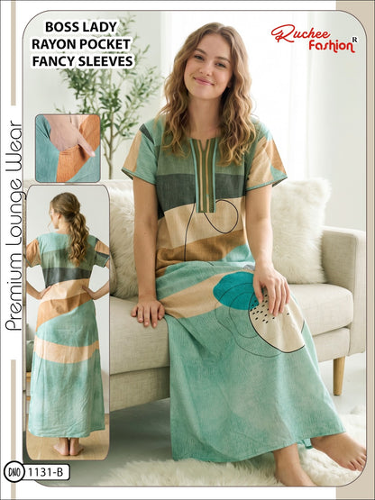 Boss Lady Ruchee Fashion Rayon Night Gowns Wholesaler
