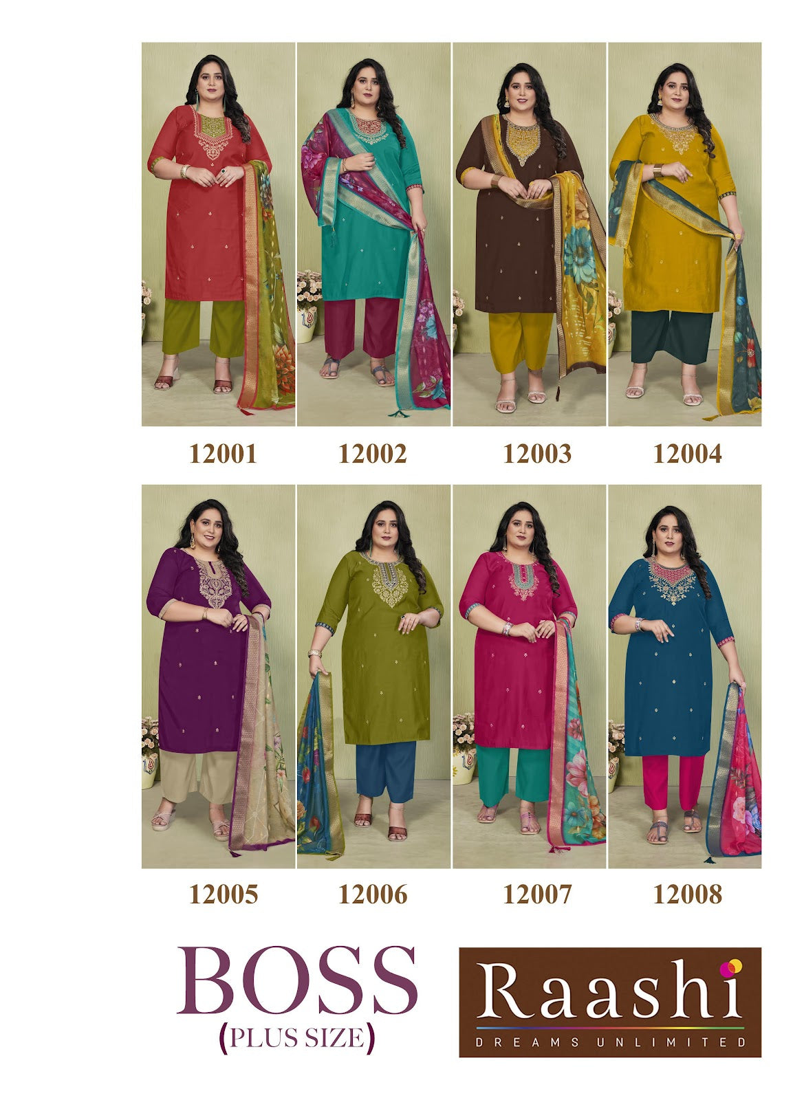 Boss Raashi Roman Silk Readymade Pant Style Suits Manufacturer Ahmedabad
