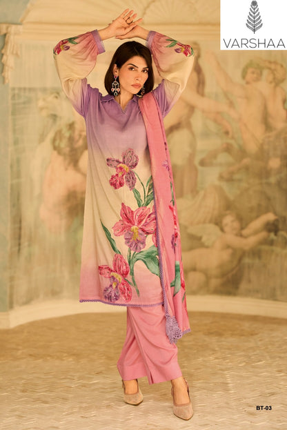 Botanist Varshaa Swiss Pant Style Suits Wholesale Rate