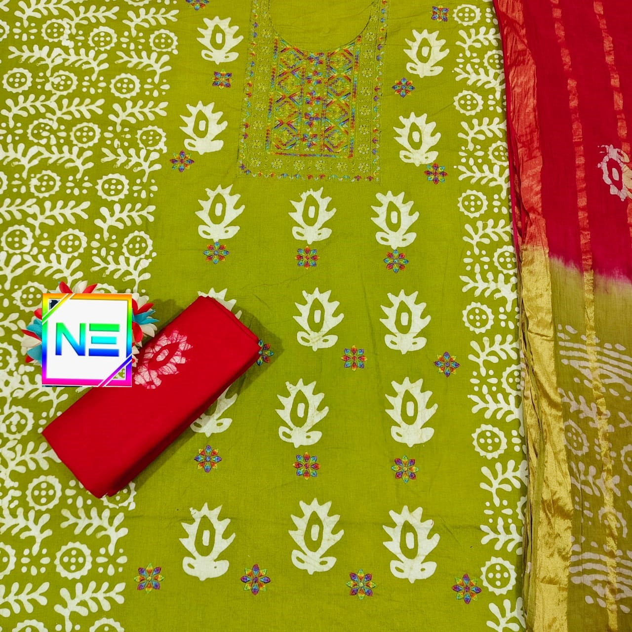 Bottom 2.25 Mtr Ne Cotton Dress Material Manufacturer Gujarat