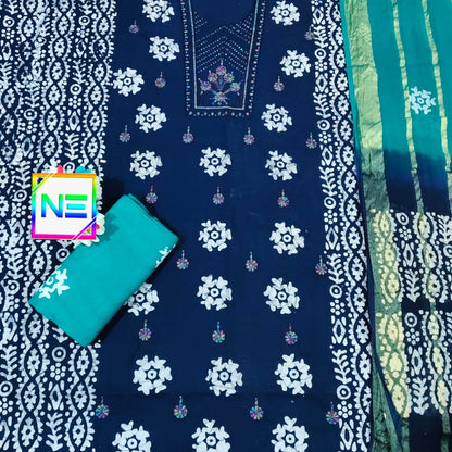 Bottom 2.25 Mtr Ne Cotton Dress Material Manufacturer Gujarat