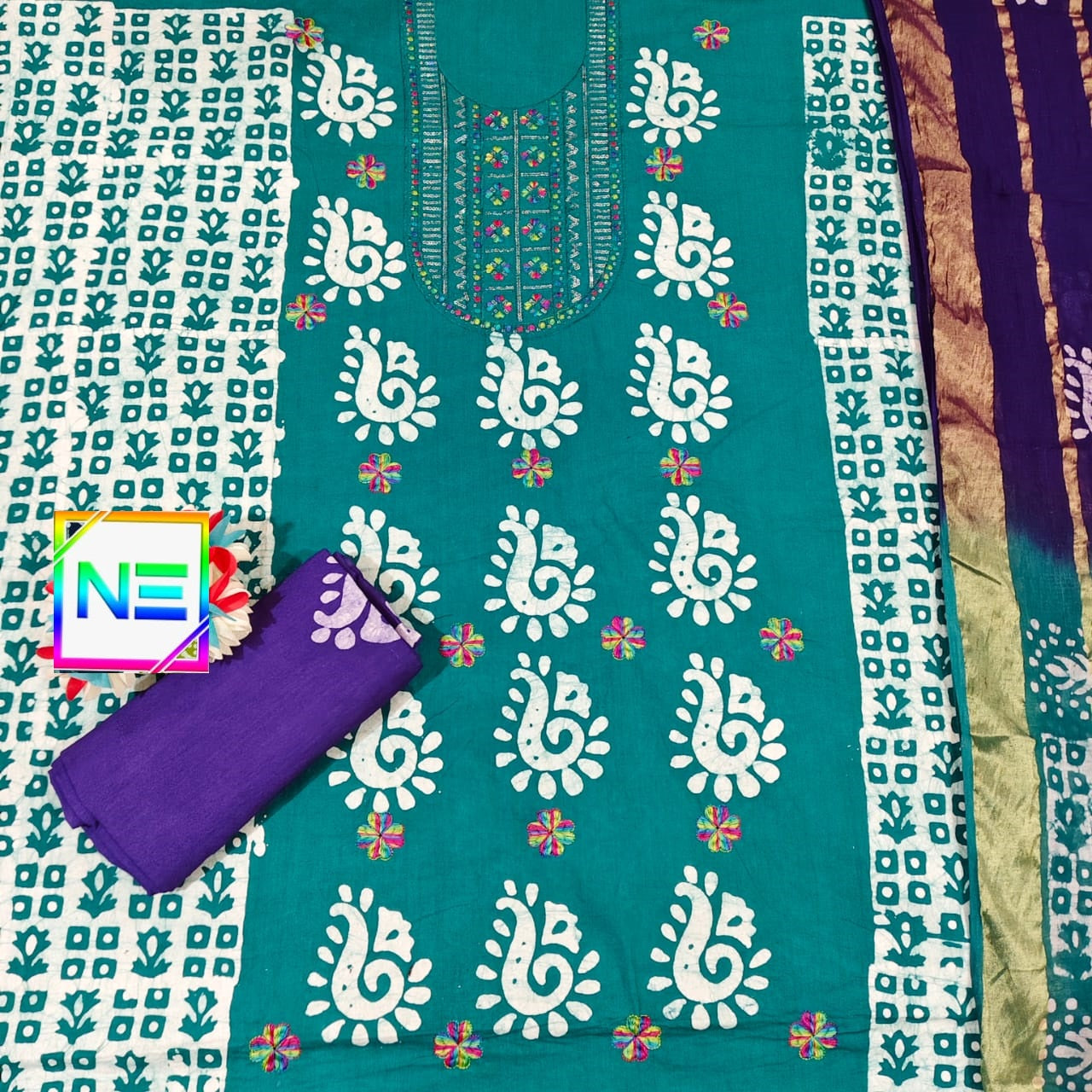 Bottom 2.25 Mtr Ne Cotton Dress Material Manufacturer Gujarat