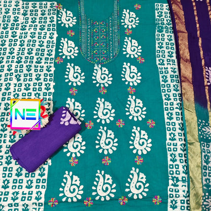 Bottom 2.25 Mtr Ne Cotton Dress Material Manufacturer Gujarat