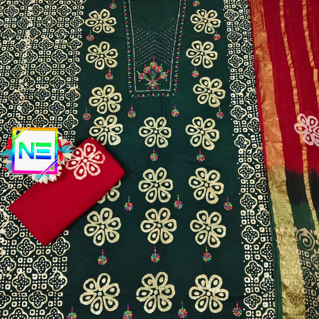 Bottom 2.25 Mtr Ne Cotton Dress Material Manufacturer Gujarat