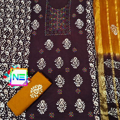 Bottom 2.25 Mtr Ne Cotton Dress Material Manufacturer Gujarat