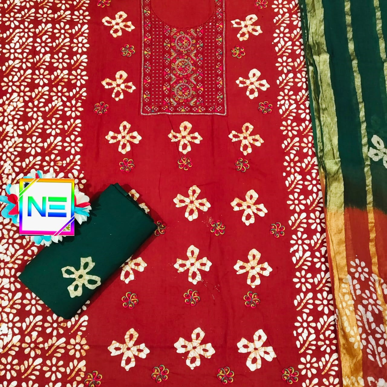 Bottom 2.25 Mtr Ne Cotton Dress Material Manufacturer Gujarat