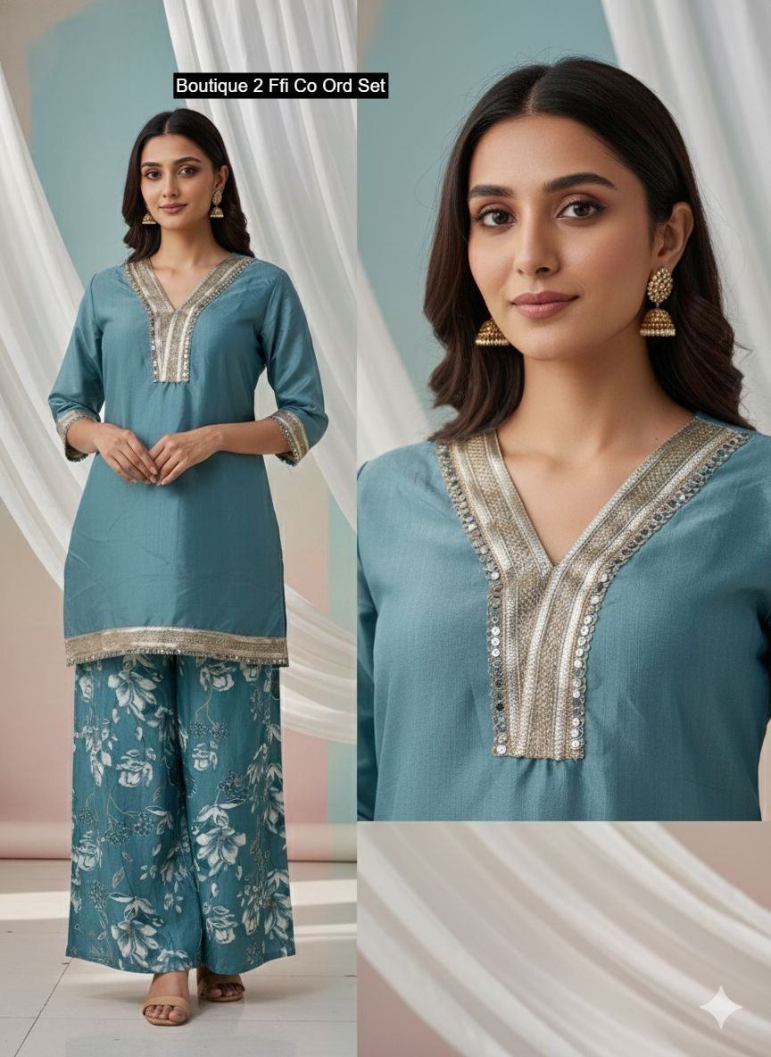 Boutique 2 Ffi Vertican Co Ord Set Wholesale Rate