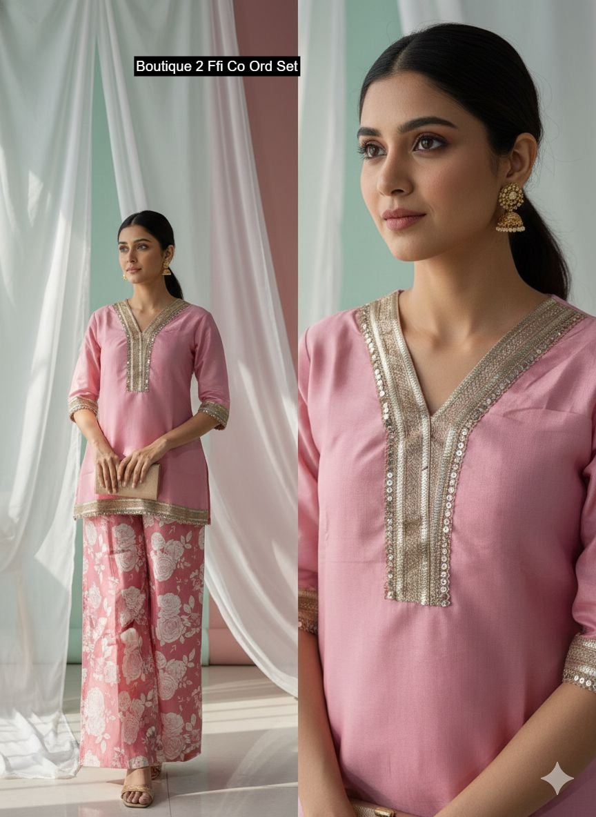 Boutique 2 Ffi Vertican Co Ord Set Wholesale Rate