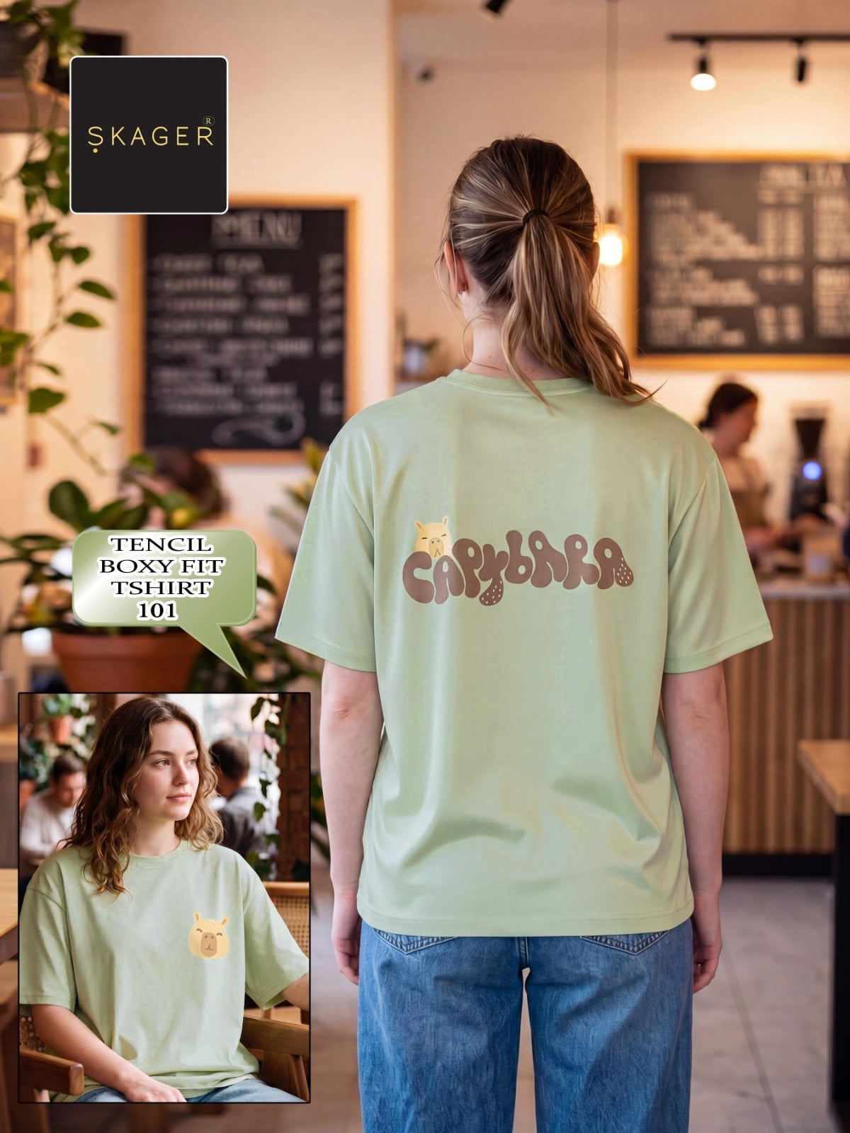 Boxy Fit 3108 Skager Tencil Women Tshirt Supplier India
