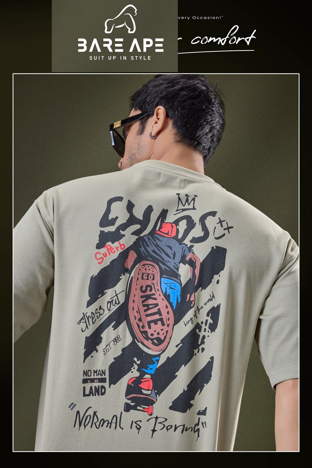 Br 1004 Bare Ape Interlock Mens Tshirts Exporter Ahmedabad