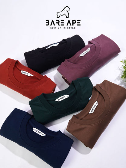 Br 1064 Drop Shoulder Bare Ape Cotton Looper Mens Tshirts Exporter