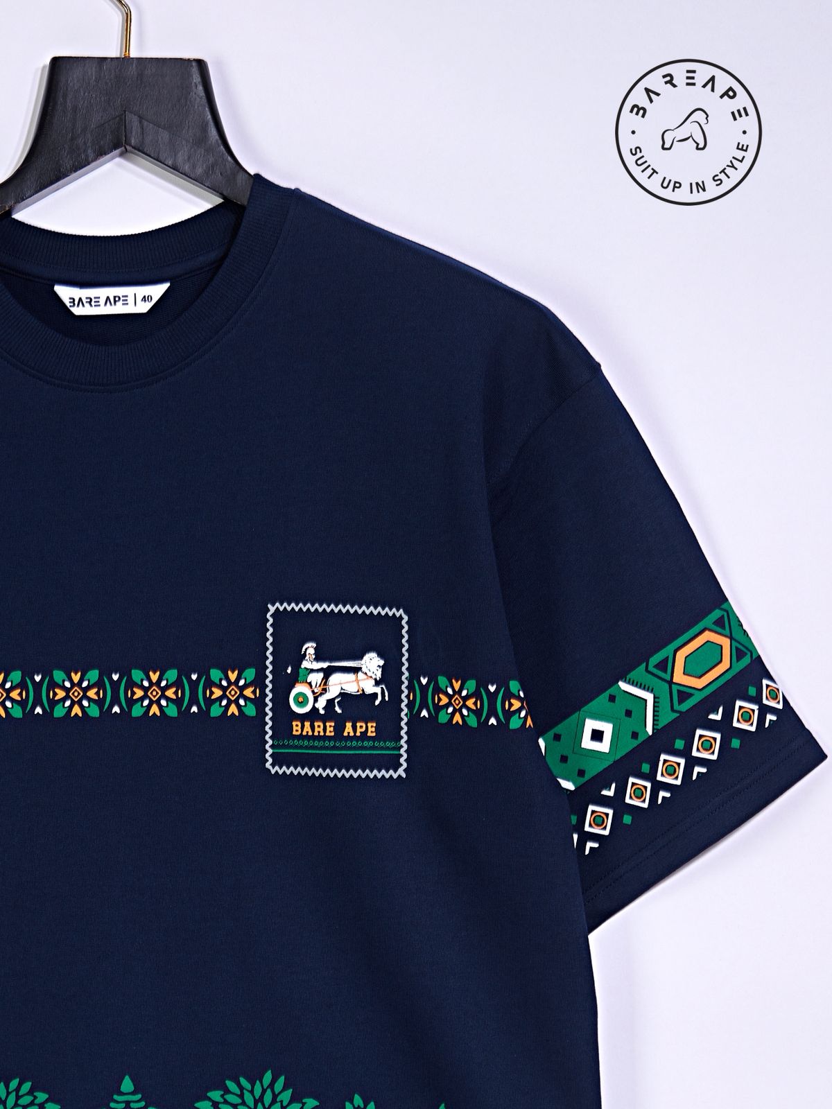 Br 1064 Drop Shoulder Bare Ape Cotton Looper Mens Tshirts Exporter