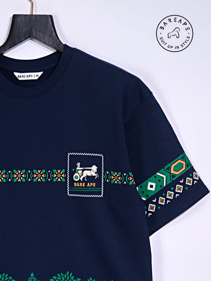 Br 1064 Drop Shoulder Bare Ape Cotton Looper Mens Tshirts Exporter