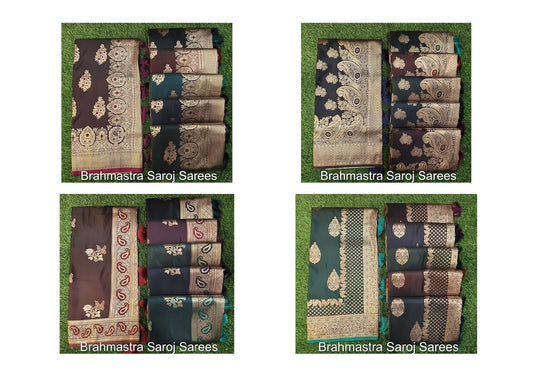 Brahmastra Saroj Satin Silk Sarees Exporter Ahmedabad
