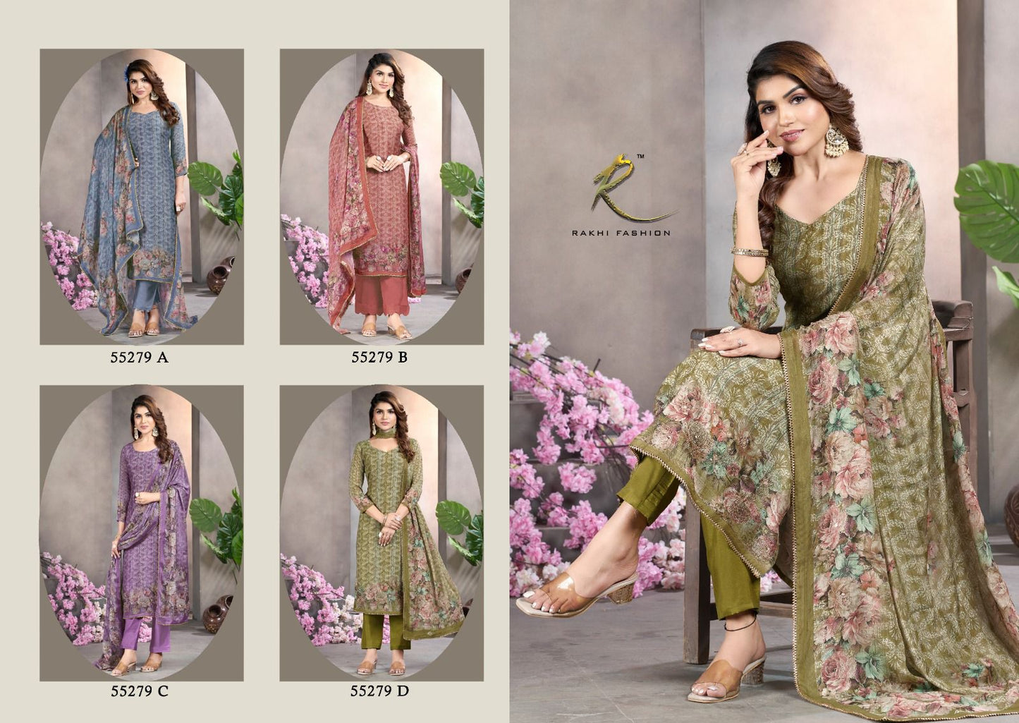 Brasso Rakhi Fashion Viscose Modal Pant Style Suits