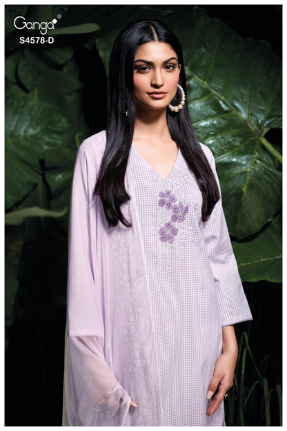 Breesa 4578 Ganga Cotton Plazzo Style Suits Wholesale